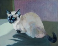 Peeter Krosmann, „Mėlynakė“, 2017, 40 x 50, aliejus, drobė, Estija
